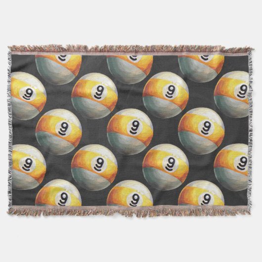 9絵を描球のパターン スローブランケット (正面)
