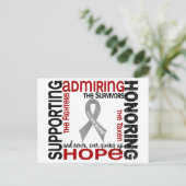 9脳腫瘍の顕彰を支持 ポストカード (スタンド正面)