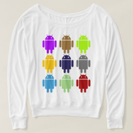 9虫Droids (人間の特徴をもつ多数色のユーモア) Tシャツ
