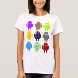 9虫Droids (人間の特徴をもつ多数色のユーモア) Tシャツ