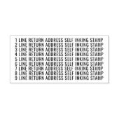 9行差出人住所カスタム ラバースタンプ (インプリント)