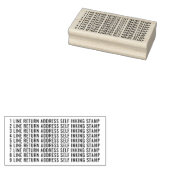 9行差出人住所カスタム ラバースタンプ (押印)