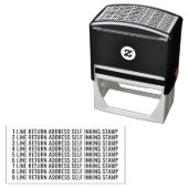 9行差出人住所自己インク付けカスタムスタンプ セルフインキングスタンプ (インサイチュ)