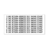 9行差出人住所自己インク付けカスタムスタンプ セルフインキングスタンプ (デザイン)