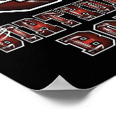 9誕生日ボーイ9歳サッカー愛好家テーマ ポスター (角)