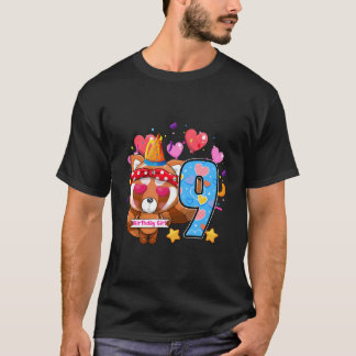 9誕生日レッドパンダ動物園9歳おもしろい Tシャツ