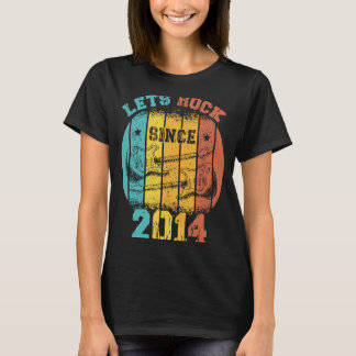 9誕生日ヴィンテージ2014レトロ9歳ギター Tシャツ