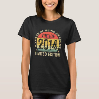 9誕生日ヴィンテージ2014 9歳 Tシャツ