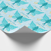 9誕生日孫娘フェアリーブルー ラッピングペーパー (角)