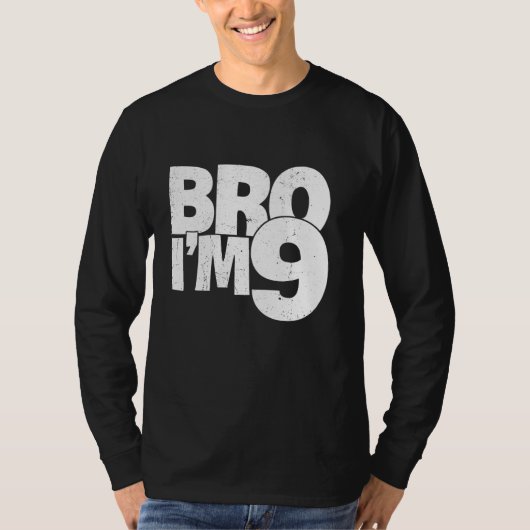 9誕生日少年ブロ9歳 Tシャツ (正面)