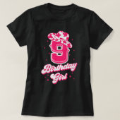 9誕生日衣装ガール9歳ロデオウェスタン Tシャツ (デザイン正面)