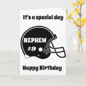 **9誕生日**特別少年「特別甥!!!」 カード (黄色い花)