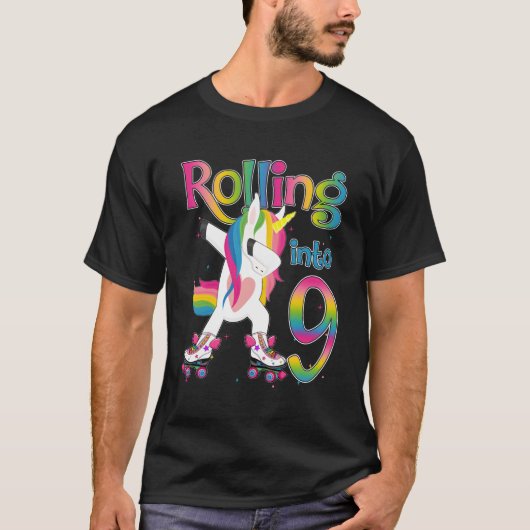 9転が年に9歳にな転がるよ転が Tシャツ (正面)