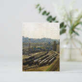 9階からの列車、カンザスシティーの眺め ポストカード (スタンド正面)