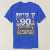 90おもしろい番目の誕生日シャツのヴィンテージ構築年90年 Tシャツ (デザイン正面)