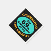 90おもしろい誕生日ギャグギフト スタンダードカクテルナプキン (角)