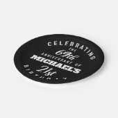 90おもしろい誕生日パーソナライズされた ペーパープレート (アングル)