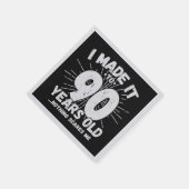 90おもしろい誕生日引用文皮肉90歳 スタンダードカクテルナプキン (角)