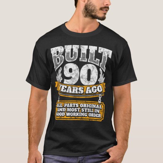 90おもしろい誕生日B日ことわざ年齢90年のジョーク。 Tシャツ (正面)