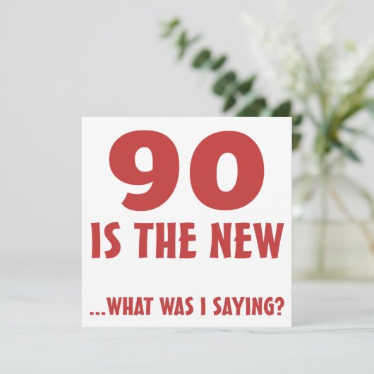 90おもしろい誕生日Gagギフト カード (スタンド正面)