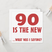 90おもしろい誕生日Gagギフト カード (正面/裏面インサイチュ)