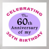 90おもしろい誕生日Gagギフト ポスター (正面)