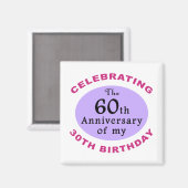 90おもしろい誕生日Gagギフト マグネット (正面/裏面)
