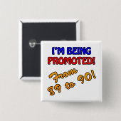 90おもしろい誕生日Gagギフト 缶バッジ (正面&裏面)