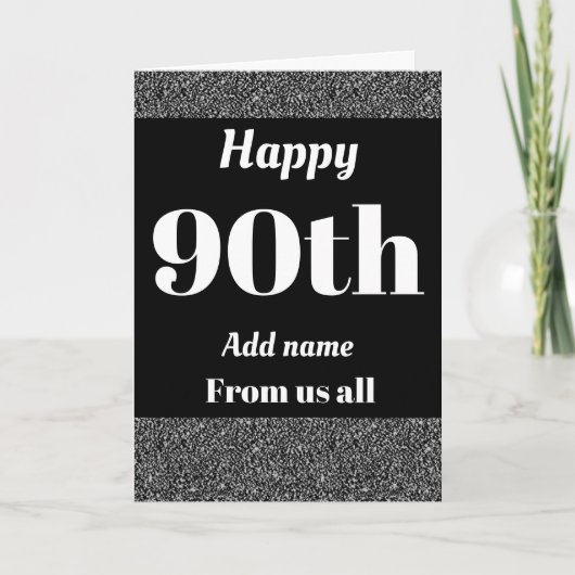 90かわいらしパーソナライズされた日の誕生日カード カード (正面)