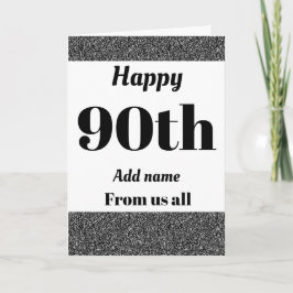 90かわいらしパーソナライズされた日の誕生日カード カード
