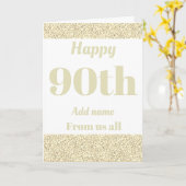 90かわいらしパーソナライズされた日の誕生日カード カード (黄色い花)