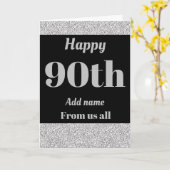 90かわいらしパーソナライズされた日の誕生日カード カード (黄色い花)