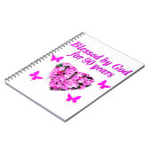 90かわいらし番目の誕生日フローラ ノートブック (左側)