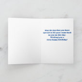 90だから何前向きタイポグラフィ90誕生日 カード (内部)