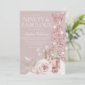 90とファブ！ガウンダスティバラフローラ90誕生日 招待状 (スタンド正面)