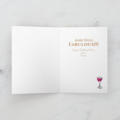 90と素晴らしいレディ90おもしろいth誕生日漫画 カード (内部)