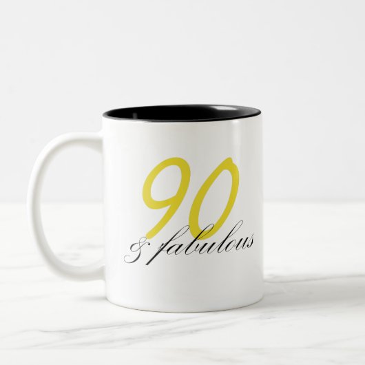90と素晴らしい ツートーンマグカップ (左)