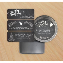 90のクリスマス差出人住所ラベル