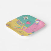 90のテーマ誕生日パーティープレート ペーパープレート (傾斜あり)