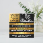 90のパーソナライズされたヒップホップ誕生会の招待状 招待状 (スタンド正面)