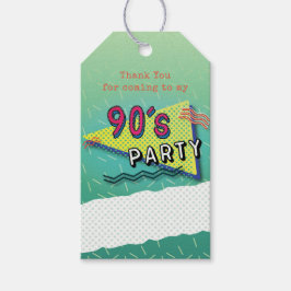 90のパーティーテーマパターンギフトラベル ギフトタグ