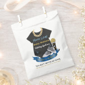 90のヒップホッププリンスベビーシャワーパーティー好意バッグ フェイバーバッグ (クリップ留めされた状態)