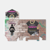 90のヒップホップ赤ちゃんシャワー女}テント フェイバーボックス (折り畳みなし)