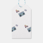 90のファンキーテーマ誕生日ギフトラベル ギフトタグ (裏面)