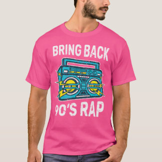 90のブームボックスのヒップホップラップのスタイルギフトを持ち帰る Tシャツ