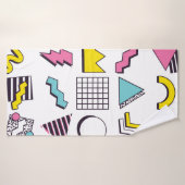 90のメンフィスポップ・アートのデザイン要素 バスタオル (バスタオル)