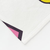 90のメンフィスポップ・アートのデザイン要素  フリースブランケット (角)