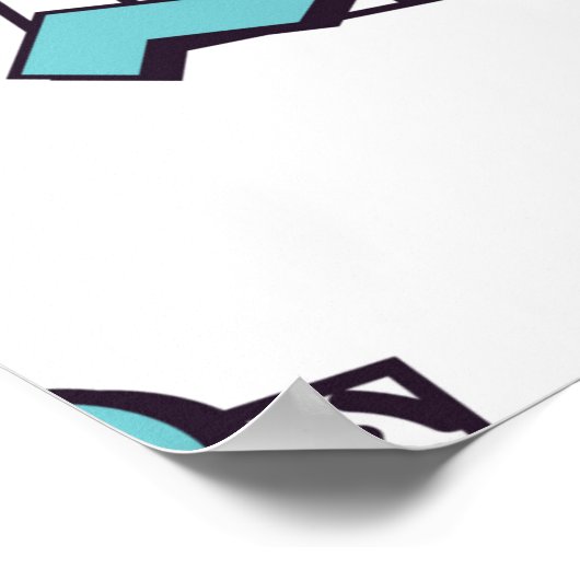 90のメンフィスポップ・アートのデザイン要素 ポスター (角)