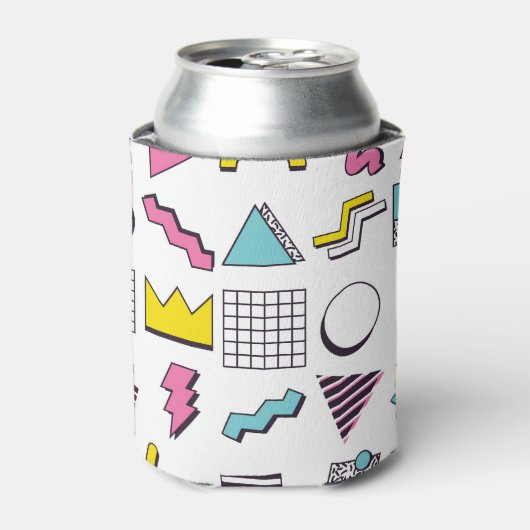 90のメンフィス:ポップ・アートのデザイン要素。 缶クーラー (缶正面)