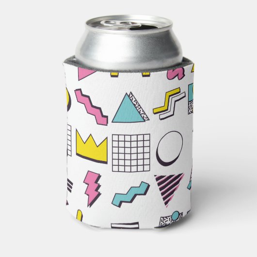 90のメンフィス:ポップ・アートのデザイン要素。 缶クーラー (缶裏面)